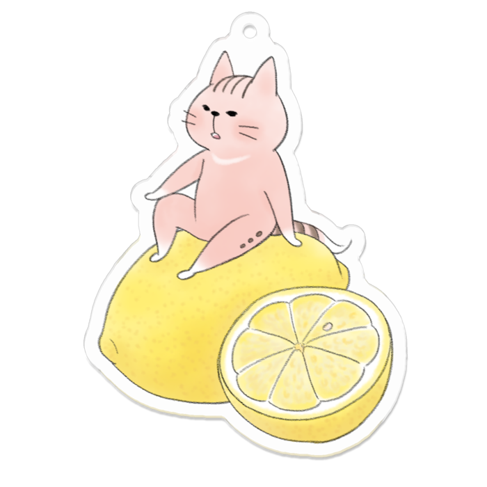 アクリルキーホルダー（コーティング） - 70 x 70 (mm)