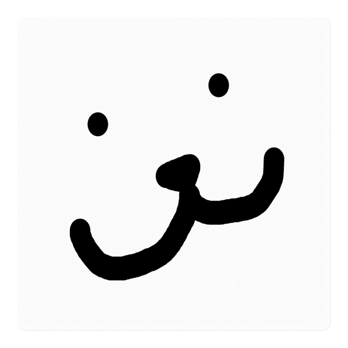 ステッカー - 100 x 100 (mm)(クリア)