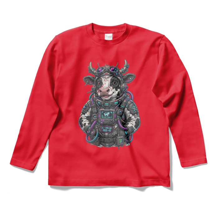 ロングスリーブTシャツ - S - レッド