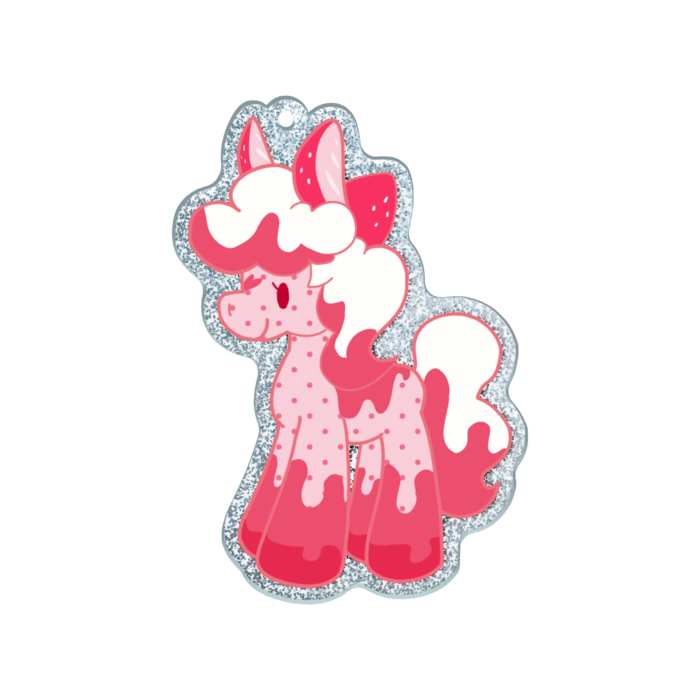 ラメアクリルキーホルダー - 70 × 70mm