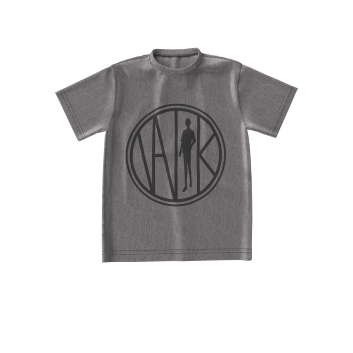 ビッグシルエットTシャツ -  ミックスグレー - S