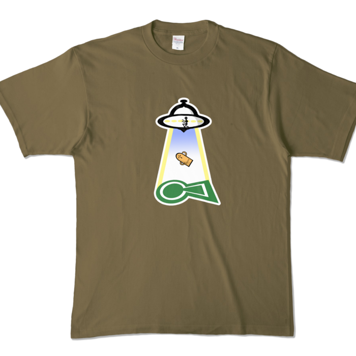 カラーTシャツ - XL - オリーブ (濃色)