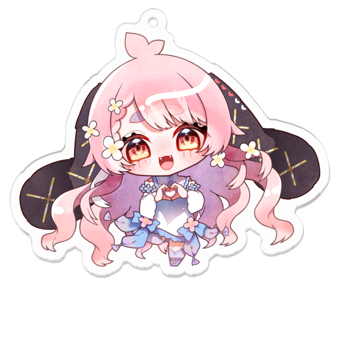 アクリルキーホルダー（コーティング） - 70 x 70 (mm)