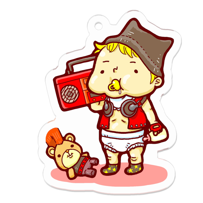 アクリルキーホルダー - 50 x 50 (mm)