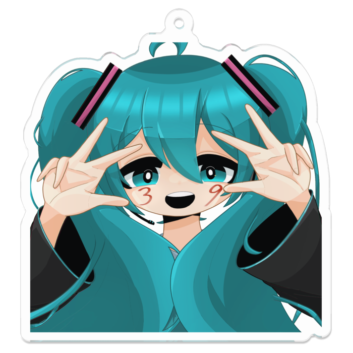 アクリルキーホルダー - 70 x 70 (mm)