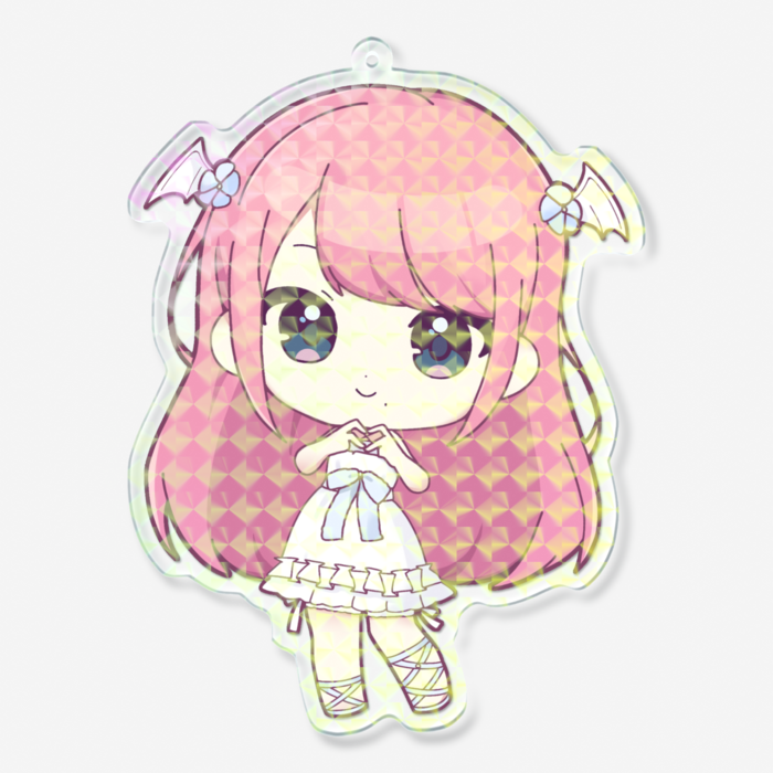 ホログラムアクリルキーホルダー - 100 × 100mm