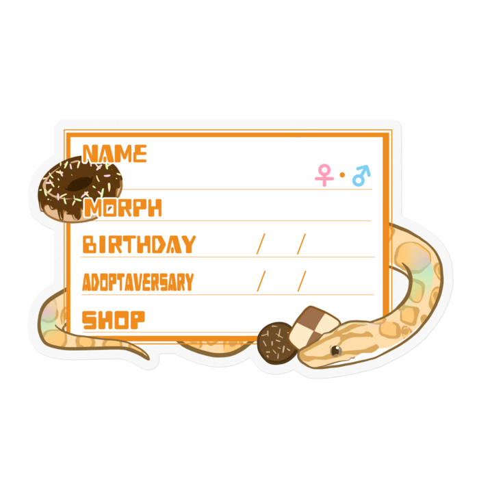 【🐍お名前ステッカー】コロニジ(パラディグマ) ‐お菓子(英語)