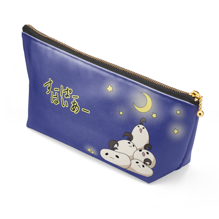ポーチ - 長さ21.5cm / 高さ10cm - ブラック