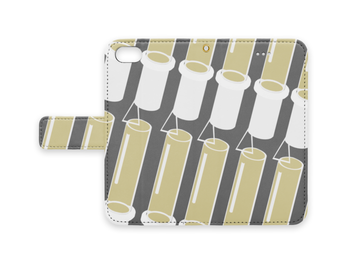 手帳型iPhoneケース - iPhone 8 / 7 - ストラップ穴 あり