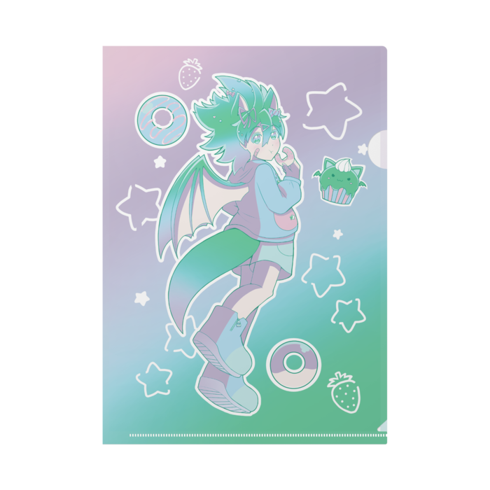 クリアファイル - A4 - スカイ 