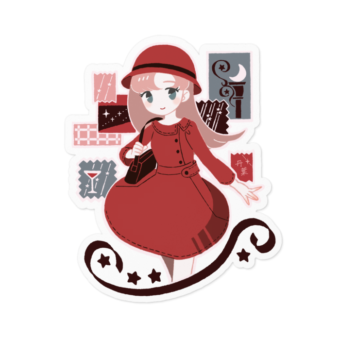 ステッカー - 100 x 100 (mm)