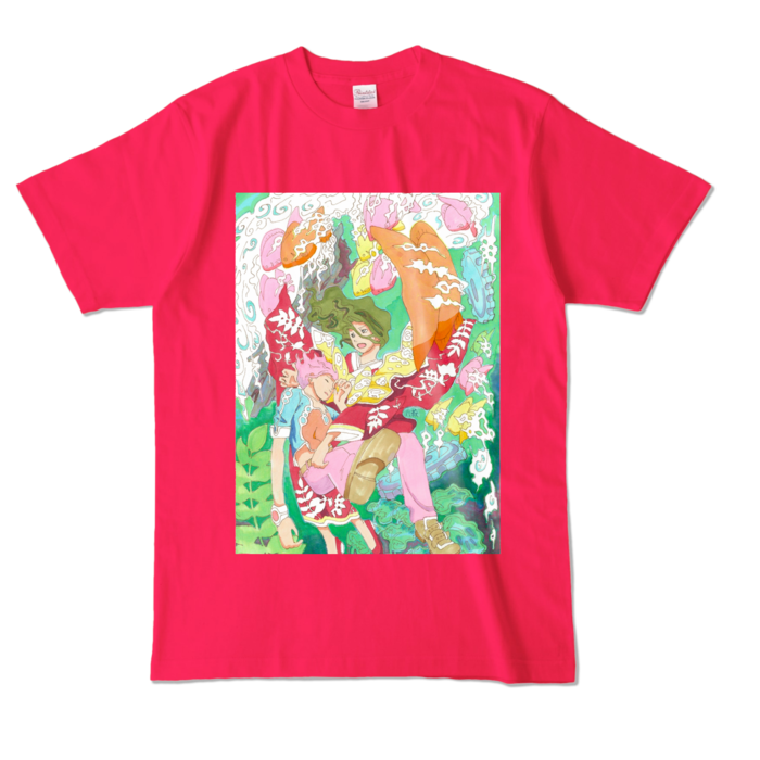 カラーTシャツ - L - ホットピンク (濃色)