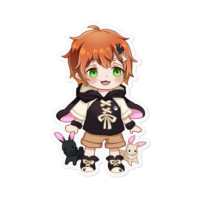 ステッカー白 - 100 x 100 (mm)