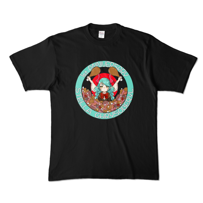 カラーTシャツ - XL - ブラック (濃色)