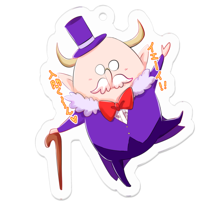 アクリルキーホルダー（コーティング） - 50 x 50 (mm)