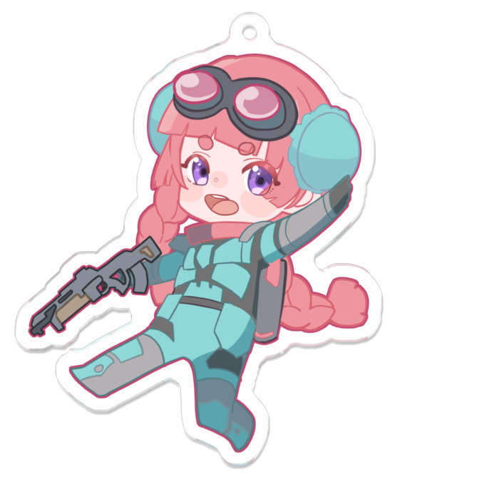 アクリルキーホルダー - 70 x 70 (mm)