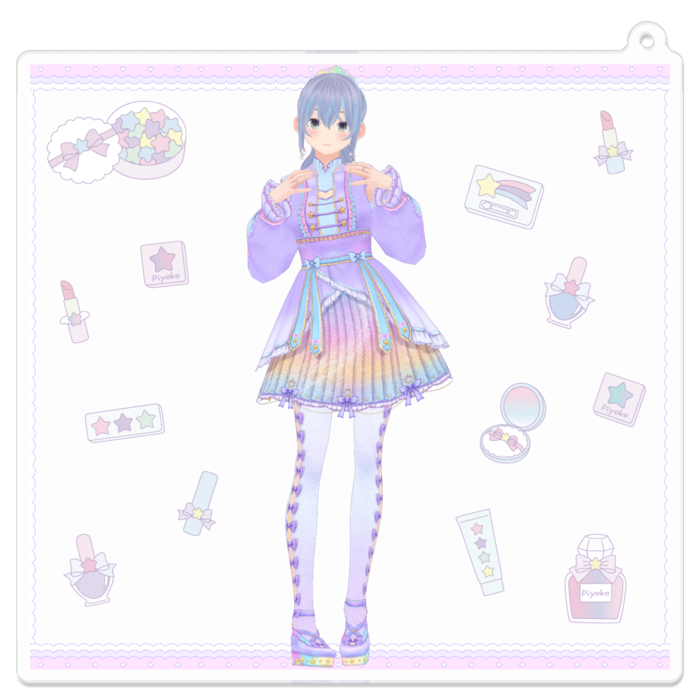 アクリルキーホルダー - 100 x 100 (mm)