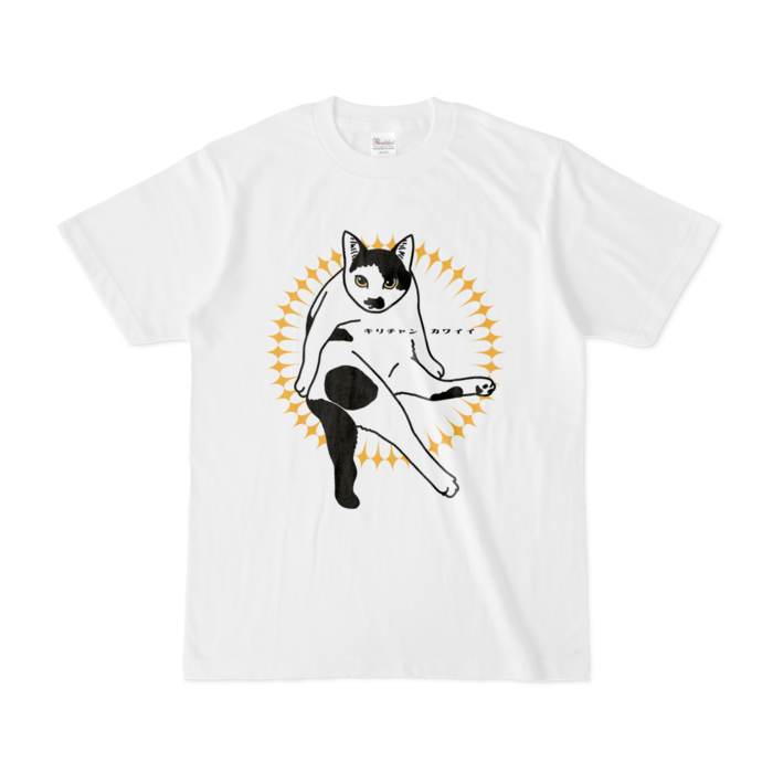 どすこいキリチャンカワイイTシャツ - S - 白