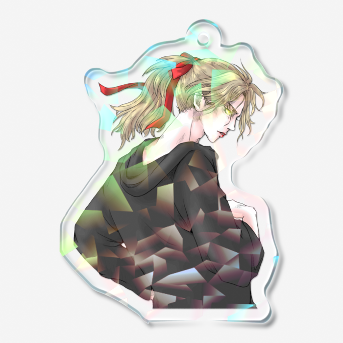 ホログラムアクリルキーホルダー - 50 × 50mm