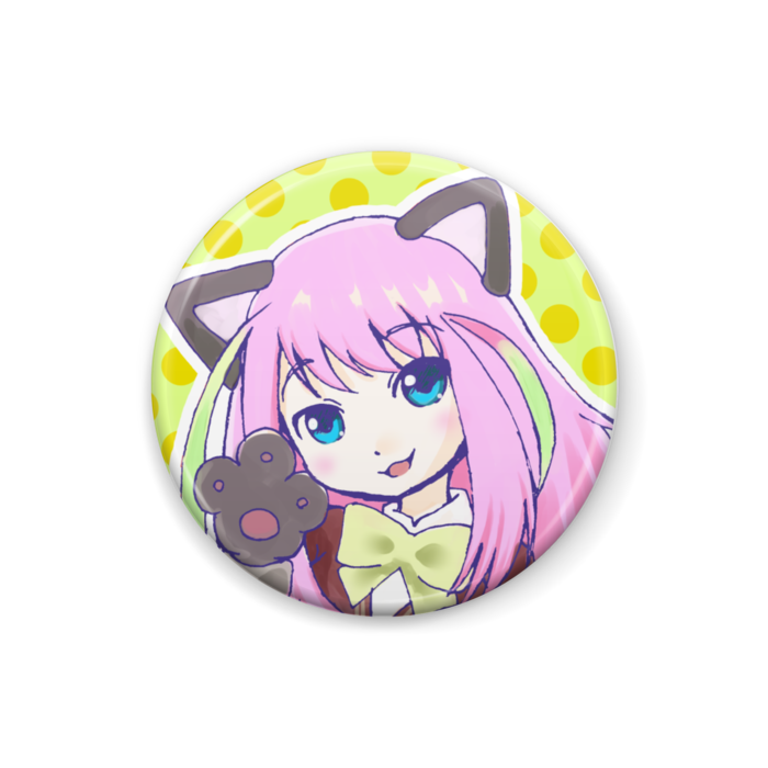 にゃーちゃん缶バッヂ Flag Frog Booth