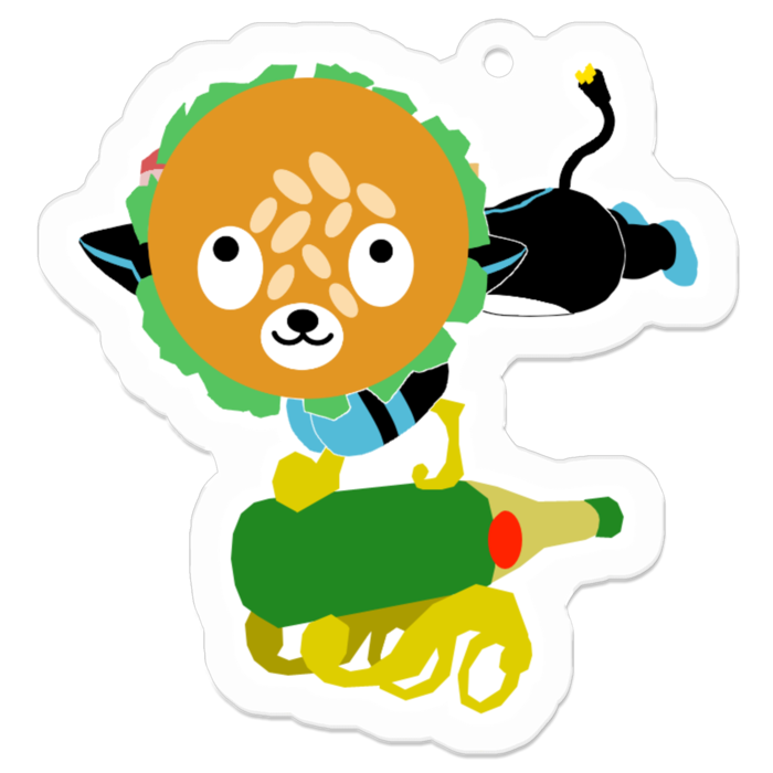 アクリルキーホルダー - 50 x 50 (mm)