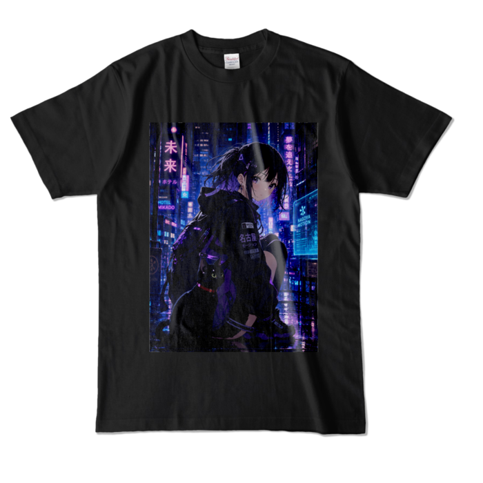 カラーTシャツ - L - ブラック (濃色)