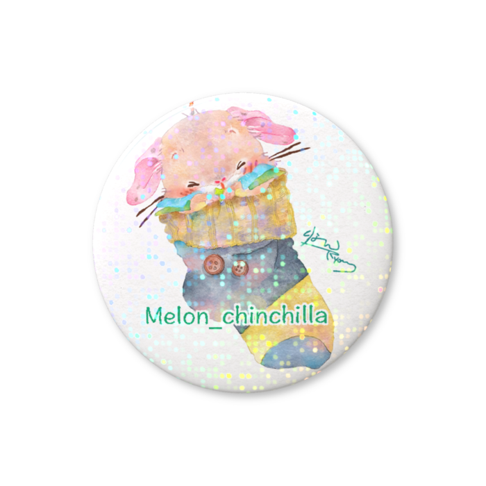 ホログラム缶バッジ - めろん🐰
