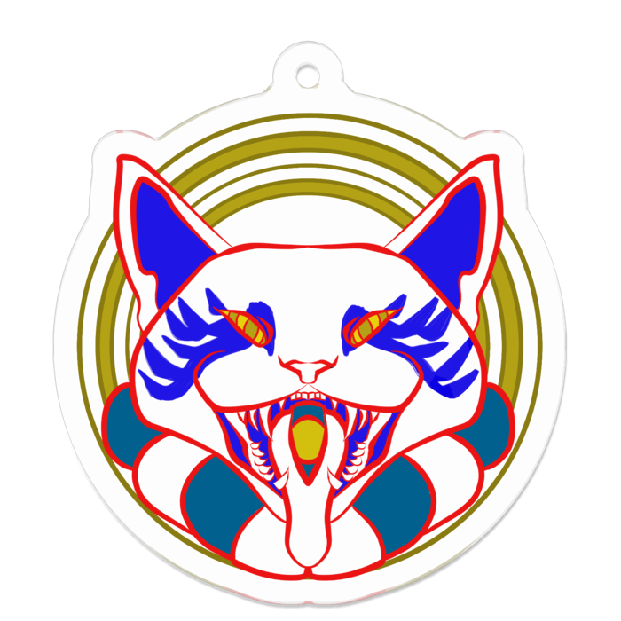アクリルキーホルダー - 50 x 50 (mm)