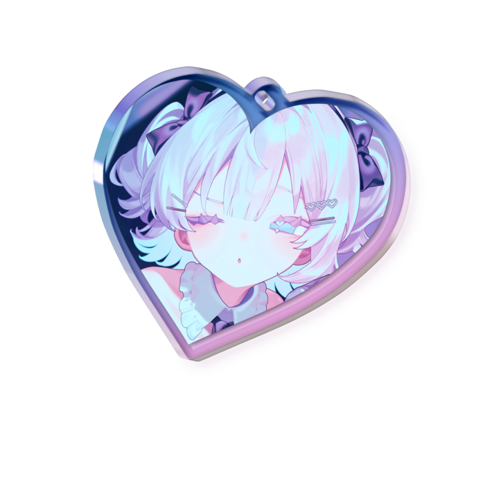 オーロラアクリルキーホルダー - 50 × 50mm