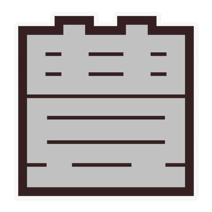 ステッカー - 100 x 100 (mm)