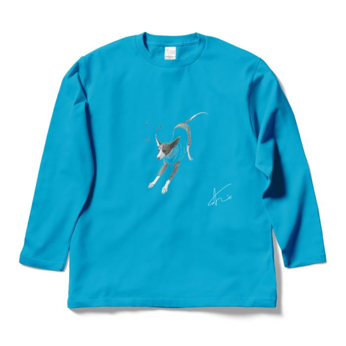 ロングスリーブTシャツ - L - ターコイズ