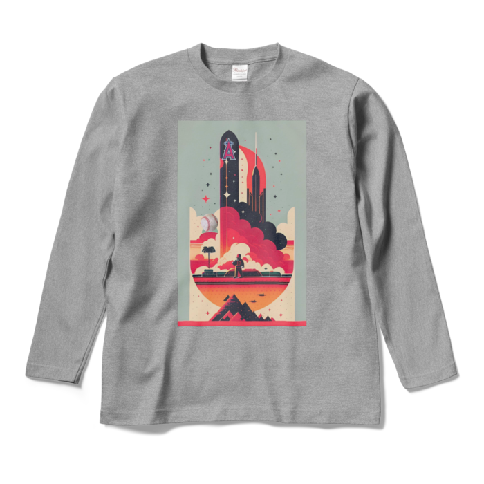 ロングスリーブTシャツ - M - 杢グレー