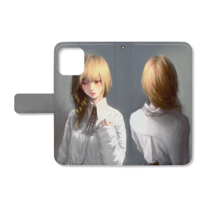 手帳型iPhoneケース - iPhone12 / 12 Pro - ストラップ穴 あり