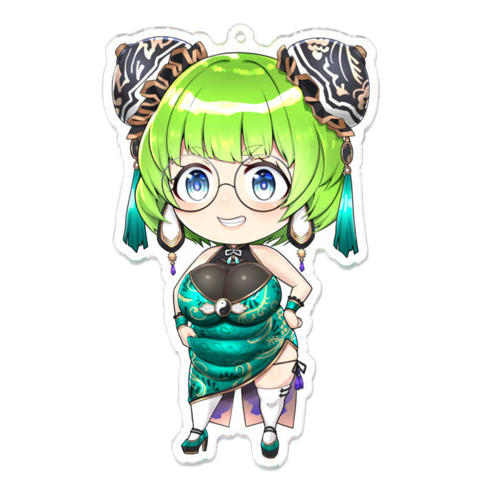 アクリルキーホルダー（コーティング） - 100 x 100 (mm)