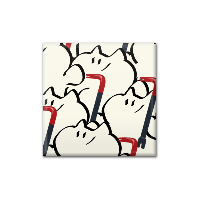 缶バッジ - 四角形40mm