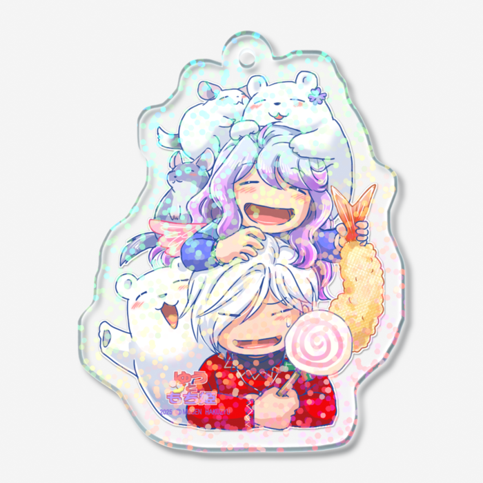 ホログラムアクリルキーホルダー - 50 × 50mm