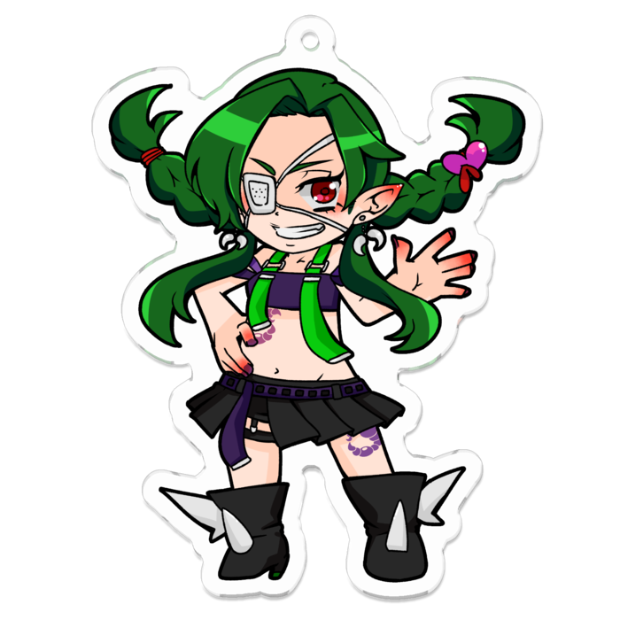 アクリルキーホルダー（コーティング） - 70 x 70 (mm)