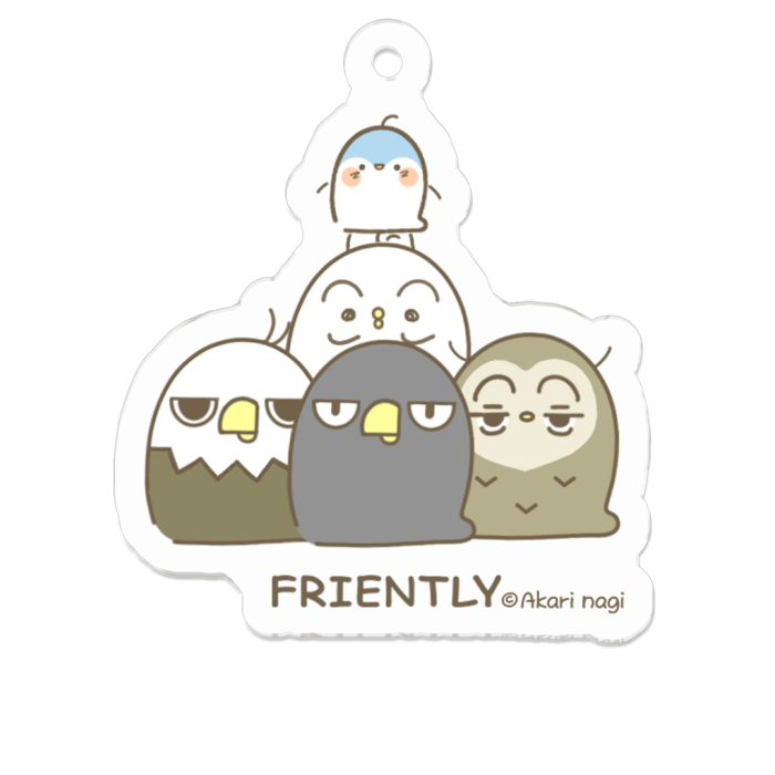 アクリルキーホルダー - 50 x 50 (mm)