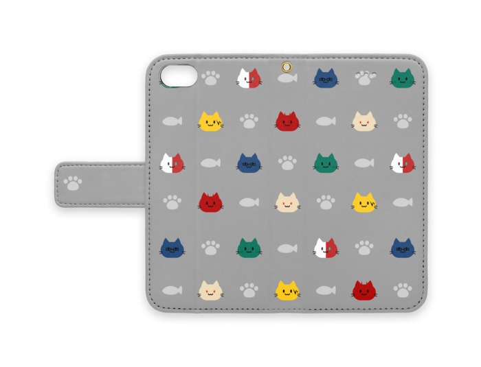 手帳型iPhoneケース - iPhone7 - ストラップ穴 あり