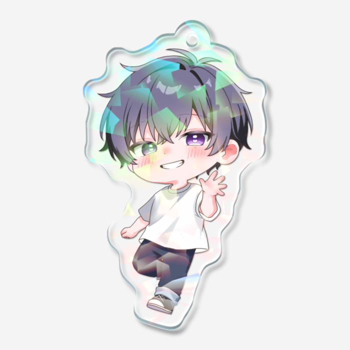 ホログラムアクリルキーホルダー - 50 × 50mm