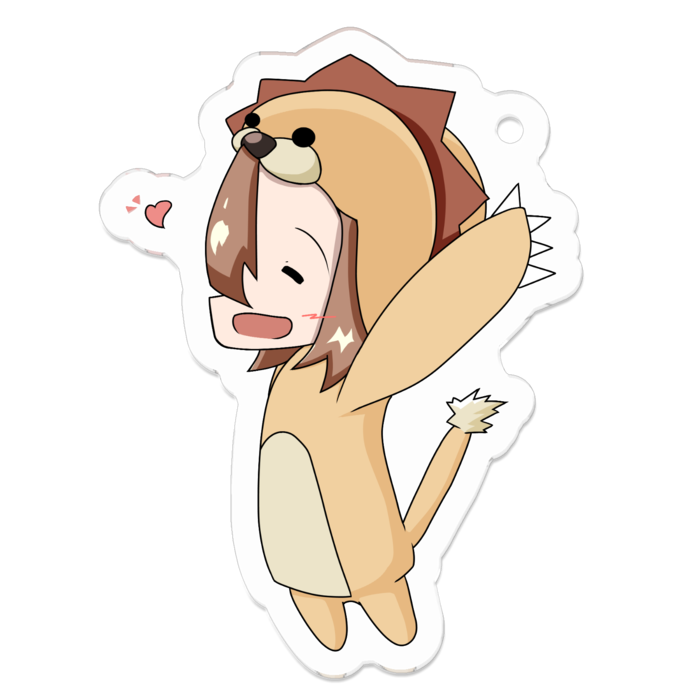 アクリルキーホルダー - 50 x 50 (mm)