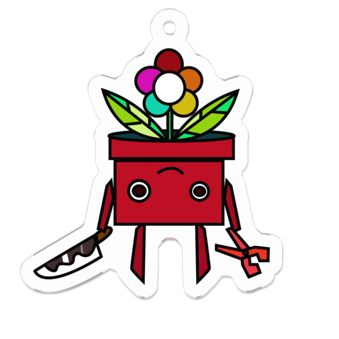 アクリルキーホルダー（コーティング） - 50 x 50 (mm)