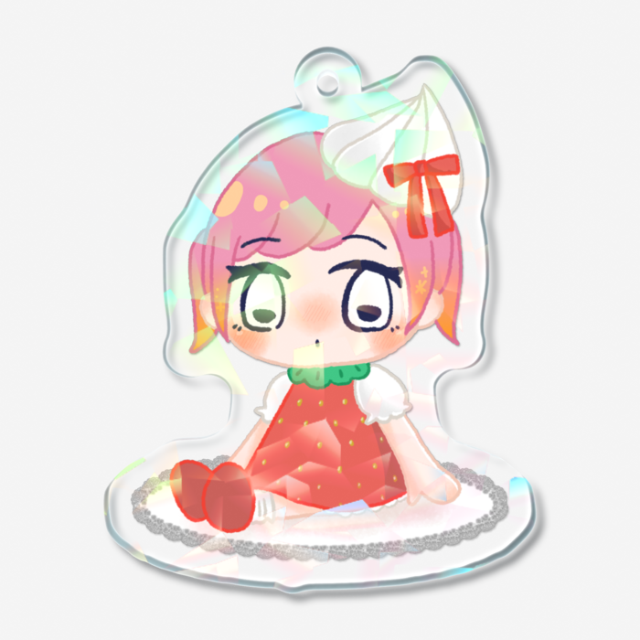 ホログラムアクリルキーホルダー - 50 × 50mm