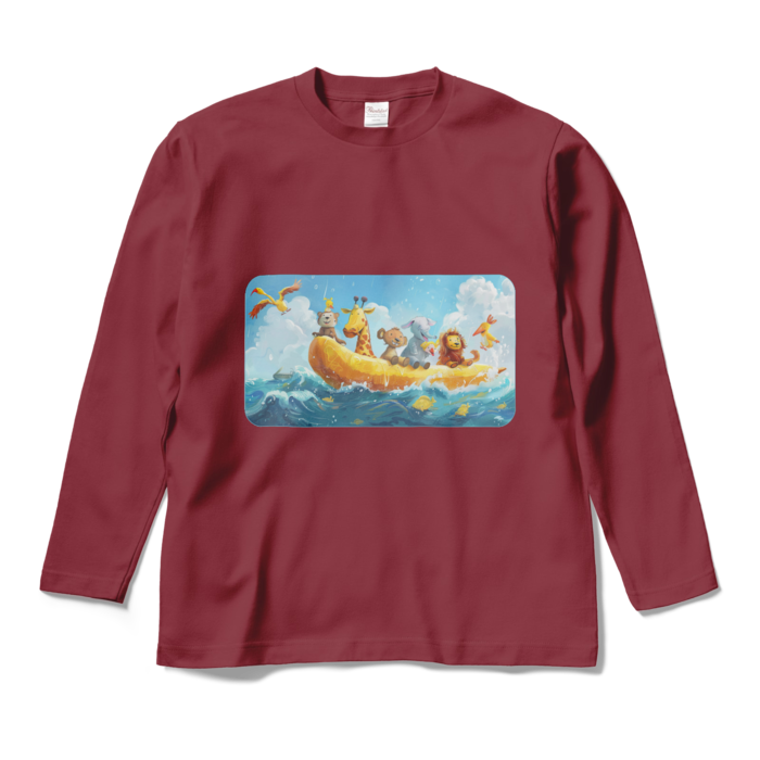 ロングスリーブTシャツ - M - バーガンディ