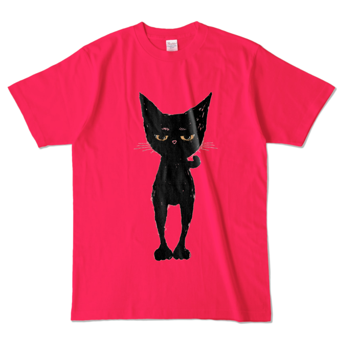 ほっとでからんまるTシャツ - L - ホットピンク (濃色)