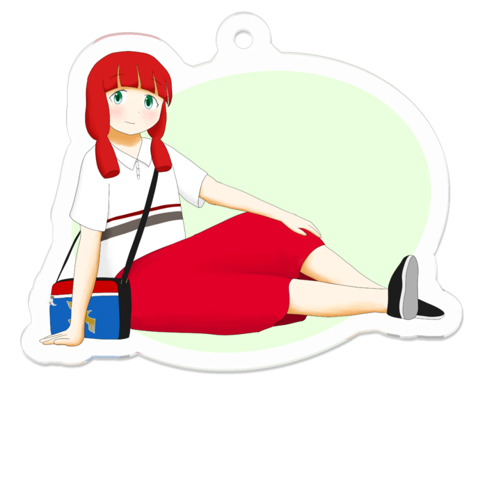 アクリルキーホルダー(コーティング) - 50 x 50 (mm)