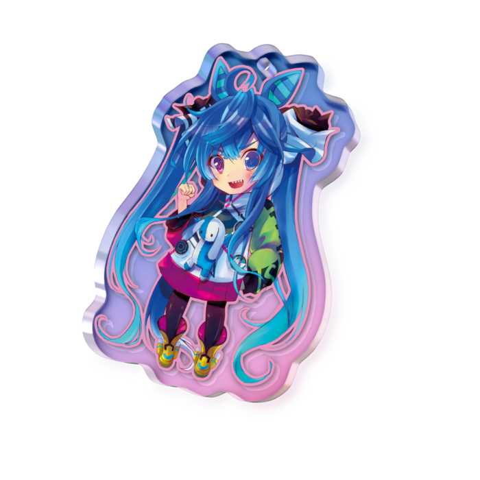オーロラアクリルキーホルダー - 50 × 50mm