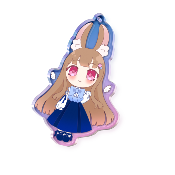 オーロラアクリルキーホルダー - 70 × 70mm