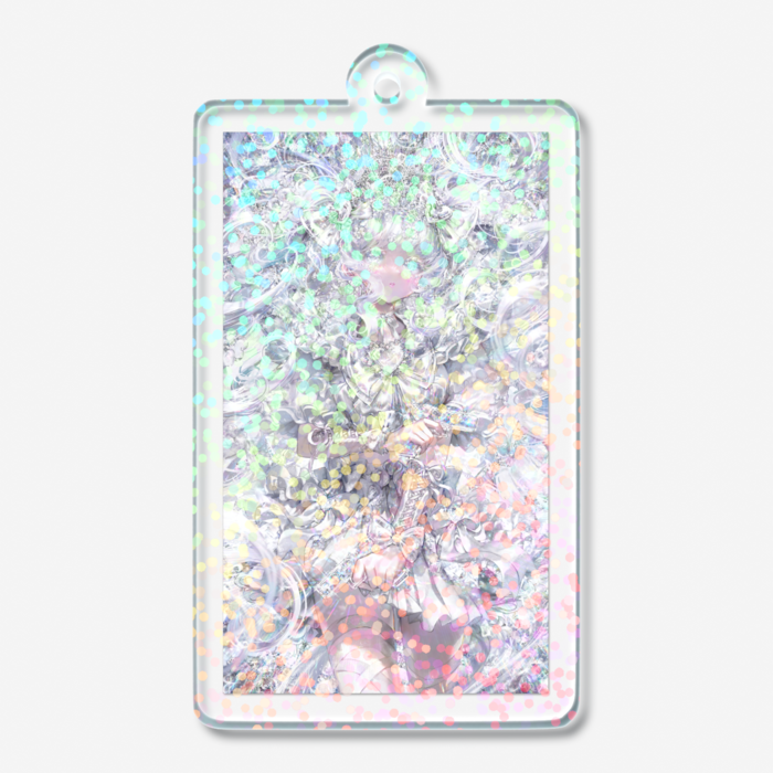 ホログラムアクリルキーホルダー/Hologram acrylic keychain(グリッター/Glitter) - 50 × 50mm(2)