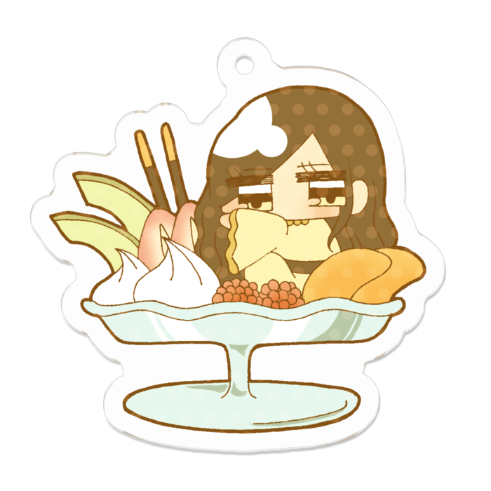 アクリルキーホルダー - 50 x 50 (mm)